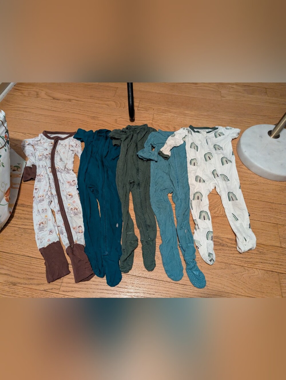 Bundle Of bamboo Pajamas 6-12m